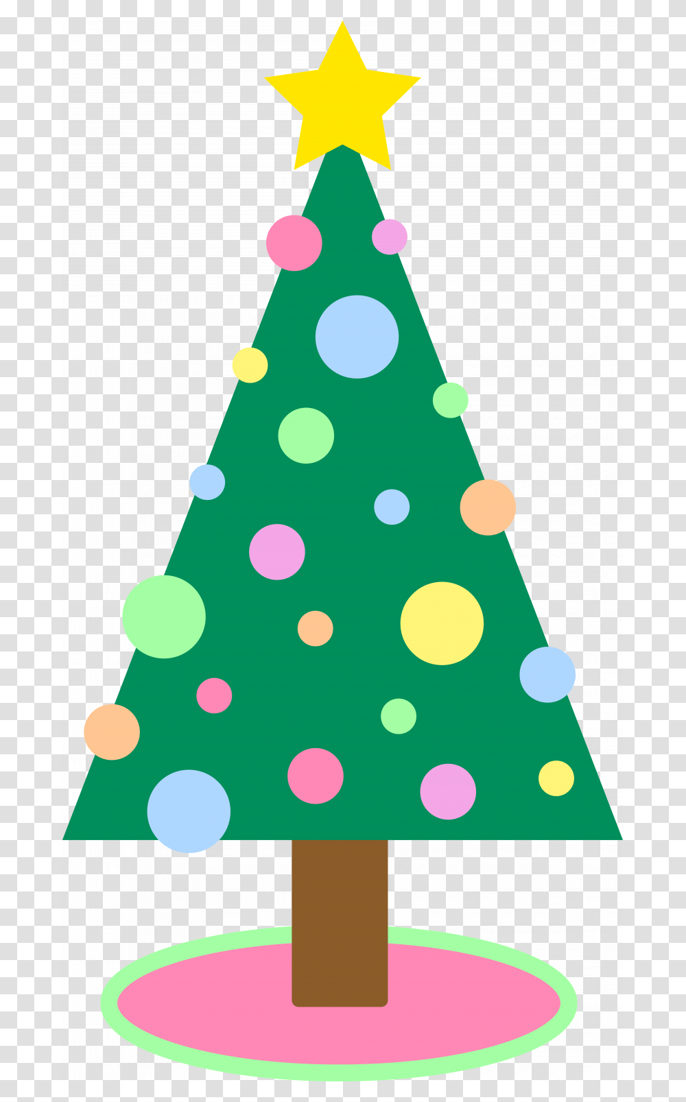 Cute Simple Christmas Tree Clipart, Apparel, Ornament, Plant Transparent Png