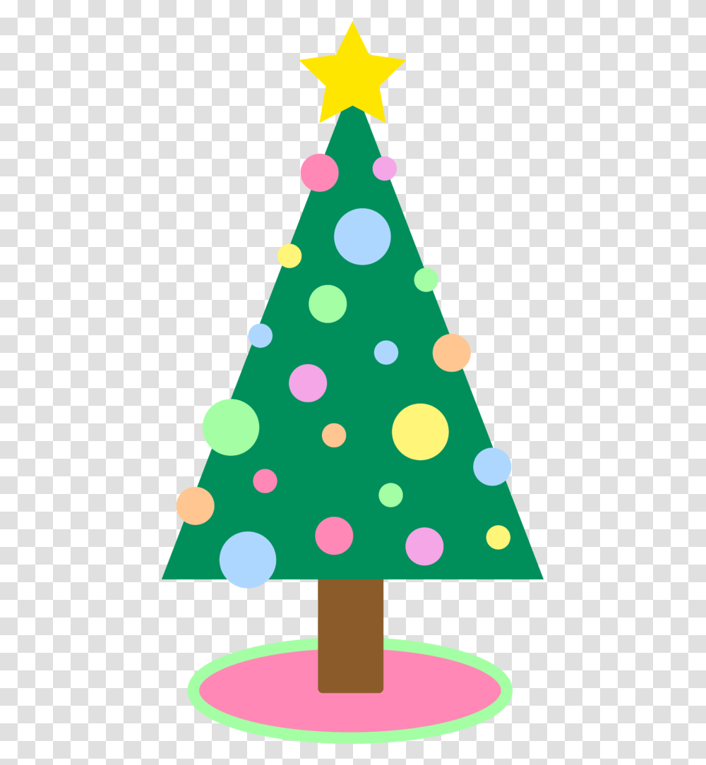 Cute Simple Pastellored Christmas Tree Free Clip Art Clipartingcom, Ornament, Plant, Apparel Transparent Png