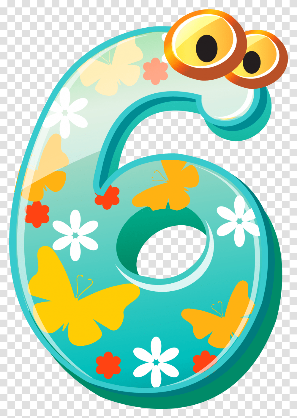Cute Six Image Number 6 Clipart, Egg, Food Transparent Png