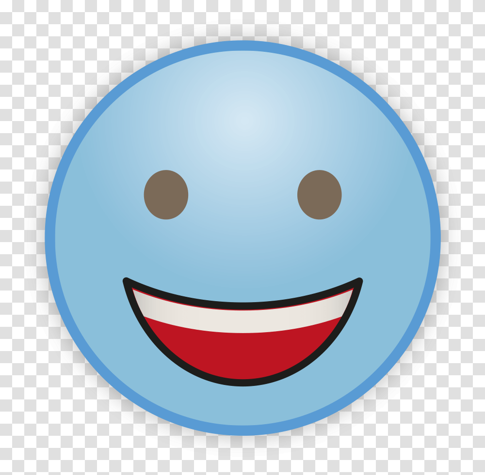 Cute Sky Blue Emoji Clipart Emoji, Sphere, Ball, Sport, Sports Transparent Png