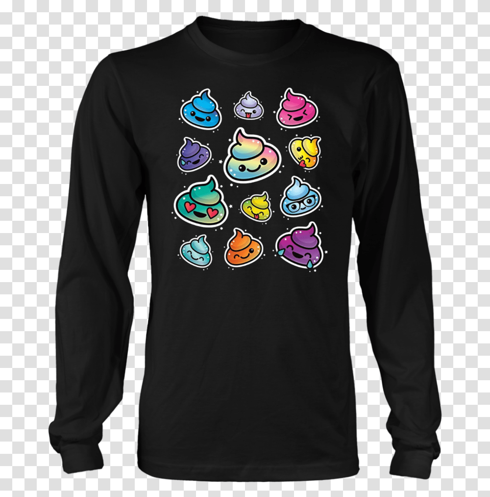 Cute Sleeping Rainbow Poop Emoji Zzz T Shirt Ms Made To Survive, Sleeve, Apparel, Long Sleeve Transparent Png