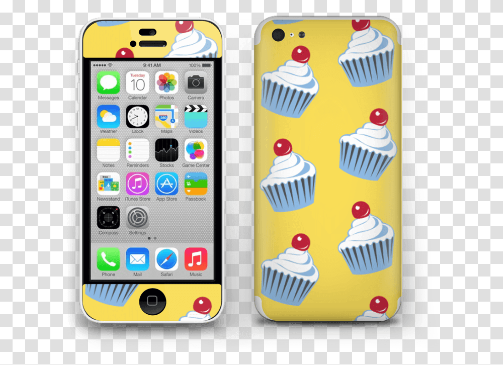 Cute Small Cupcakes Skin Iphone 5c, Mobile Phone, Electronics, Cell Phone, Bird Transparent Png