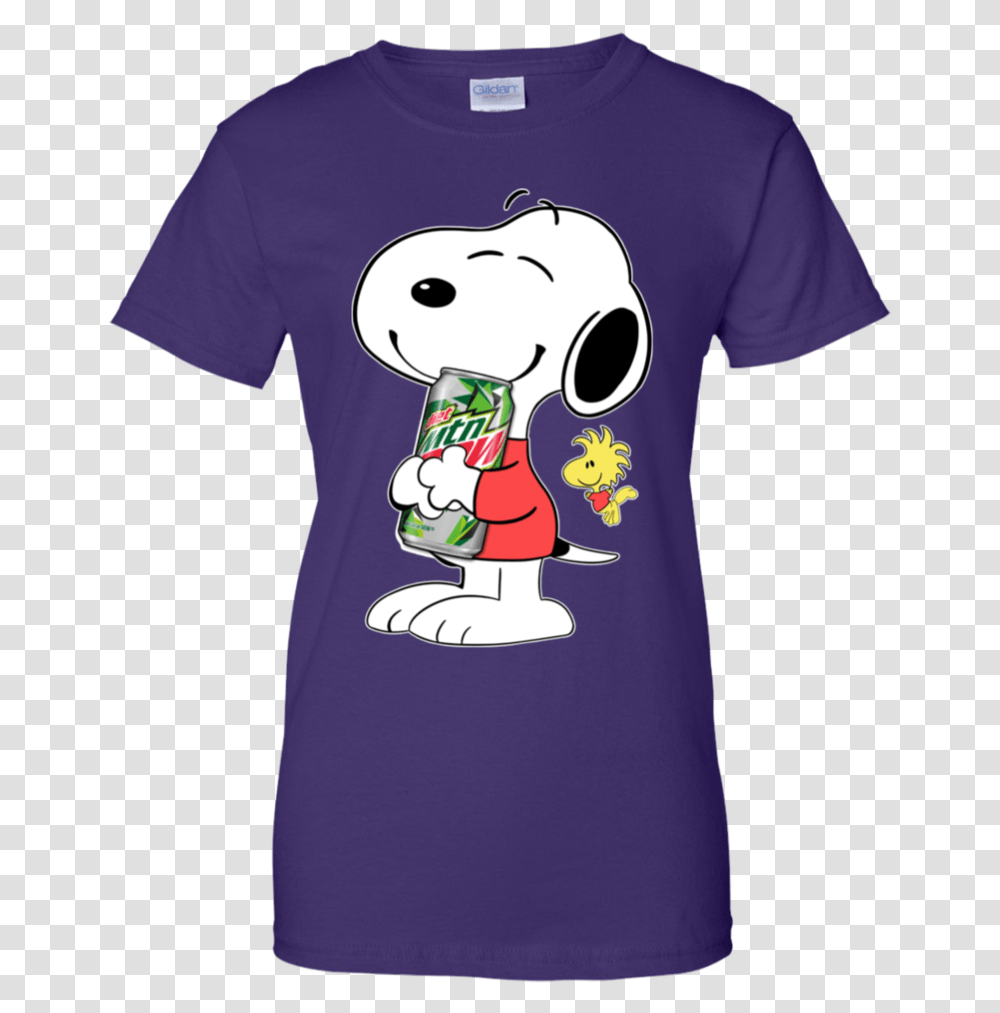 Cute Snoopy Hug Mountain Dew Can Funny Drinking Shirt Coca Cola Shirt Cute, Apparel, T-Shirt, Food Transparent Png