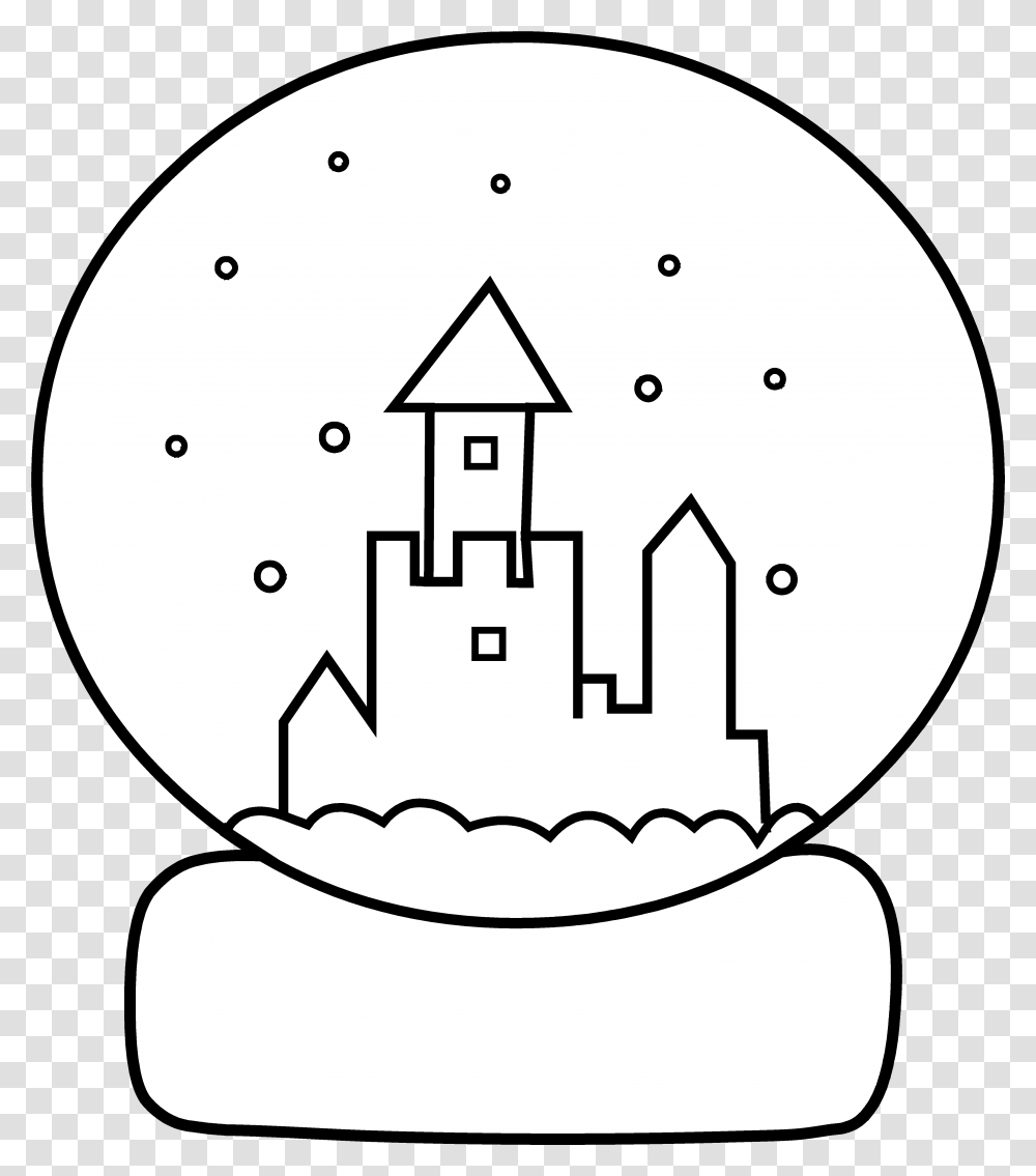 Cute Snow Globe Coloring, Baseball Cap, Hat, Clothing, Apparel Transparent Png