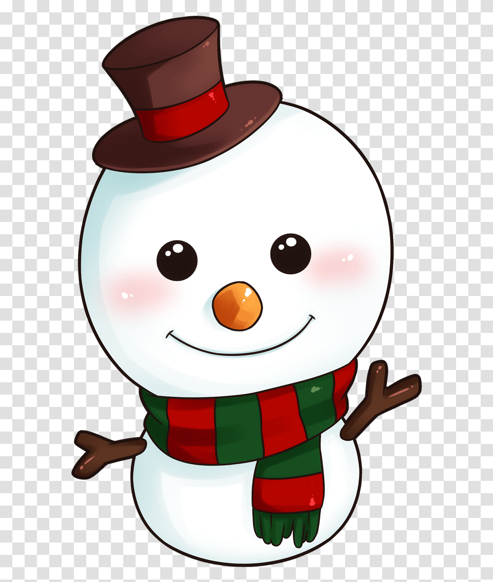 Cute Snow Man Clipart, Nature, Outdoors, Snowman, Winter Transparent Png