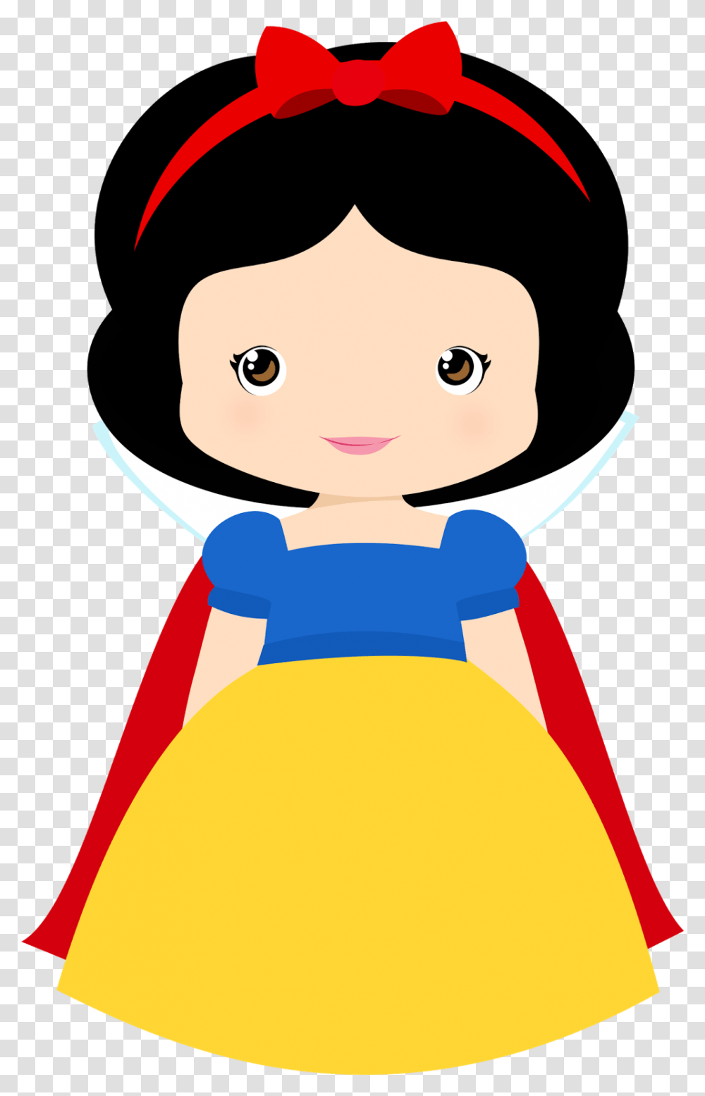 Cute Snow White Clipart, Apparel, Doll Transparent Png