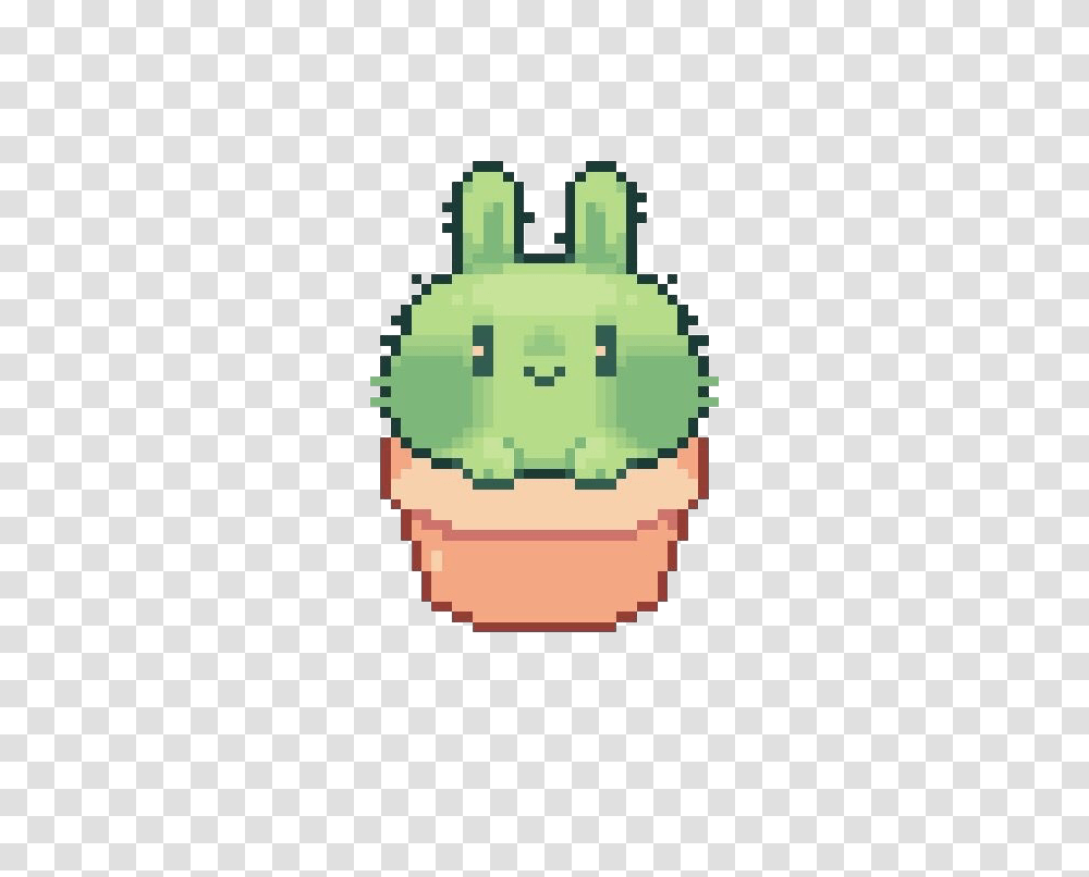 Cute Soft Kawaii Tumblr Pastel Pixelart Pixel Cactus, Toy, Adapter, Plug Transparent Png