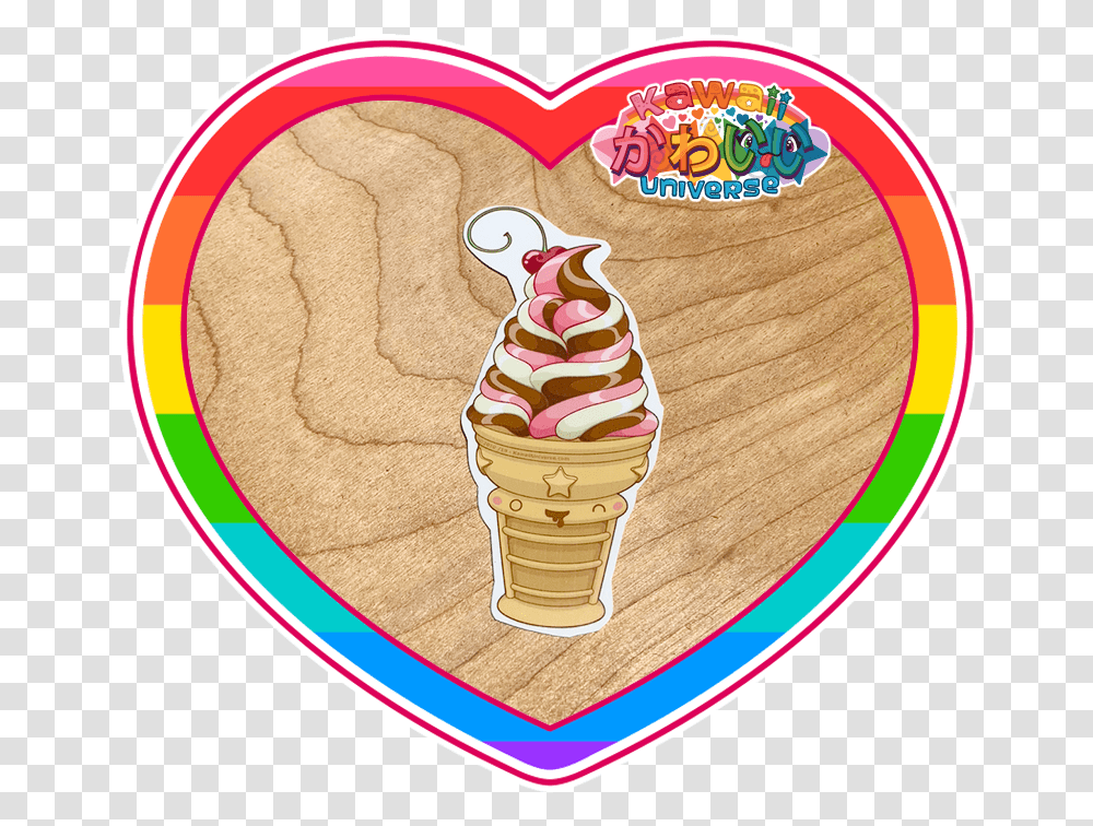 Cute Soft Serve Neo Icecream Sticker, Sweets, Food, Confectionery, Dessert Transparent Png