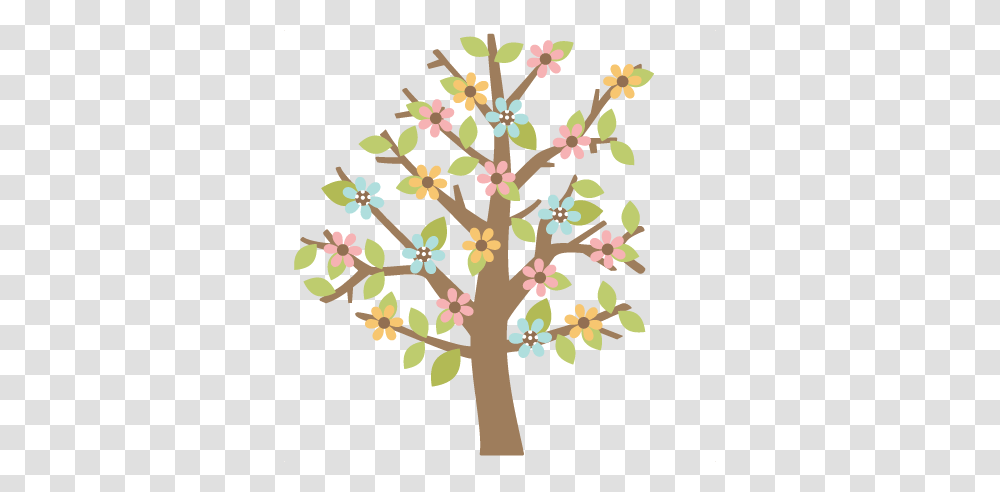 Cute Spring Tree Clip Art Cliparts, Plant, Flower, Blossom, Cherry Blossom Transparent Png