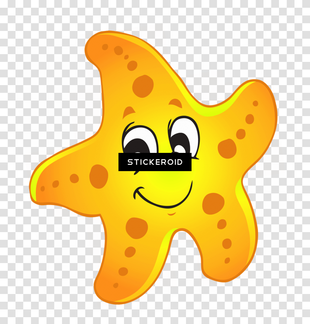 Cute Starfish, Label, Outdoors, Nature Transparent Png