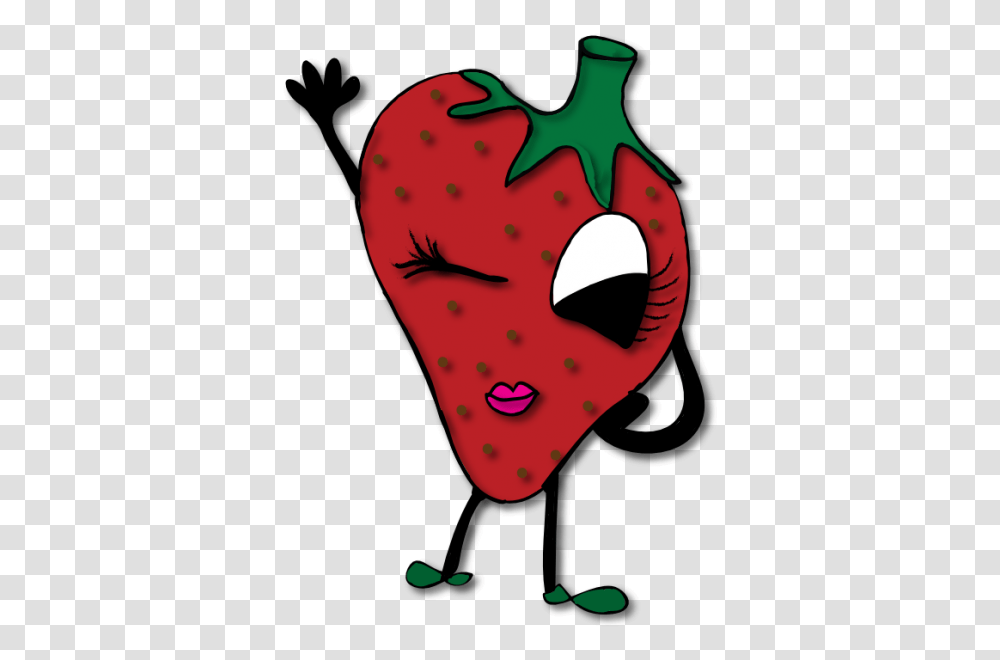 Cute Strawberry Clipart Nice Clip Art, Heart, Plant, Food Transparent Png