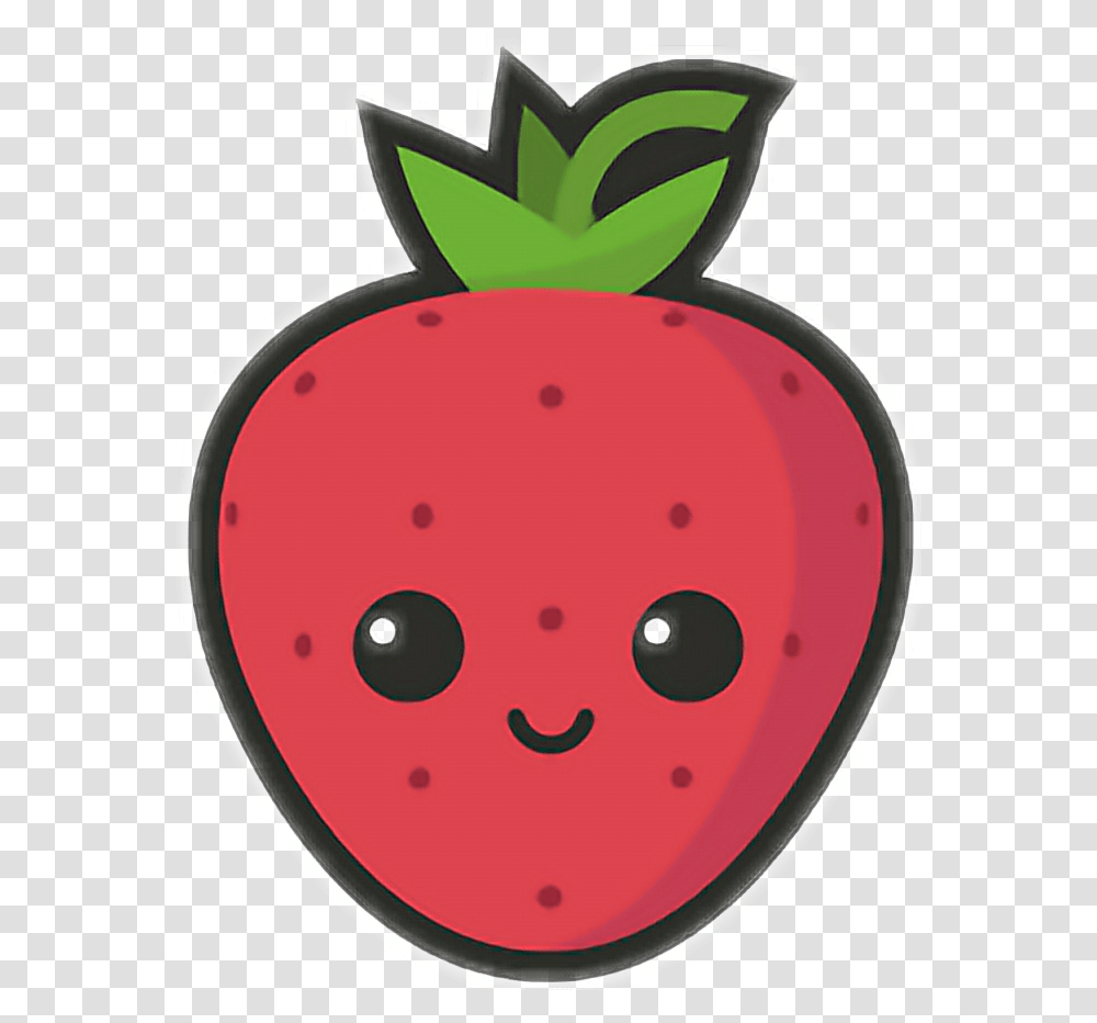 Cute Strawberry Download Cute Strawberry, Plant, Fruit, Food, Vegetable Transparent Png
