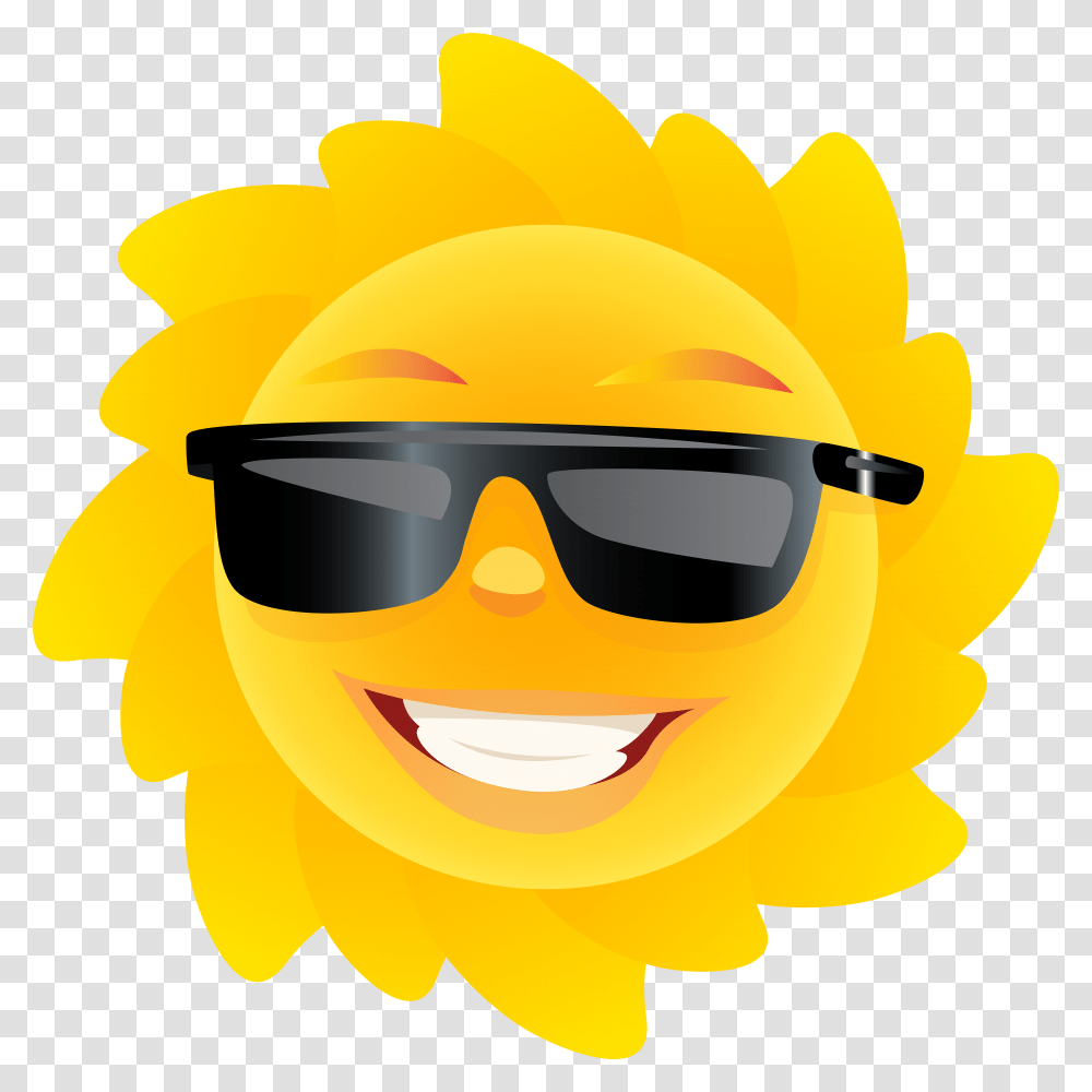 Cute Sun Clip Art Image Summer Sun Glasses Clip Art, Outdoors, Nature, Accessories, Hardhat Transparent Png