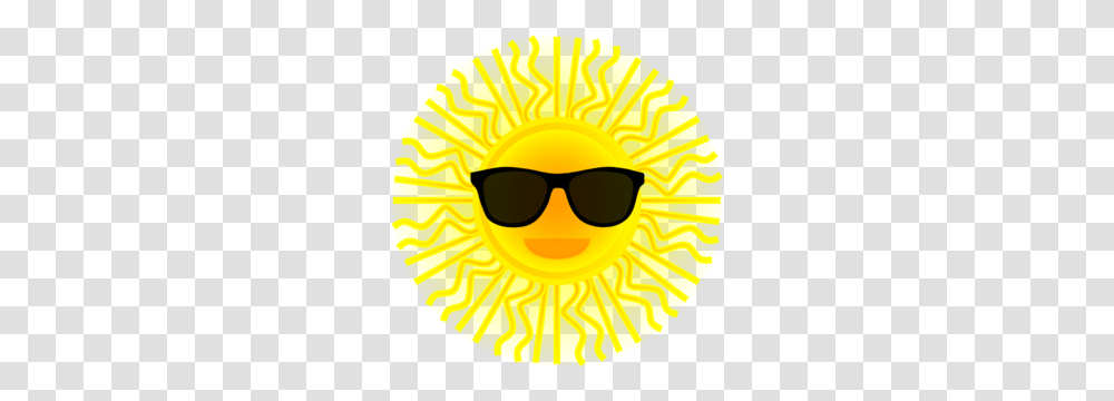 Cute Sun With Sunglasses Clipart Image Clip Art, Accessories, Accessory, Plant, Helmet Transparent Png