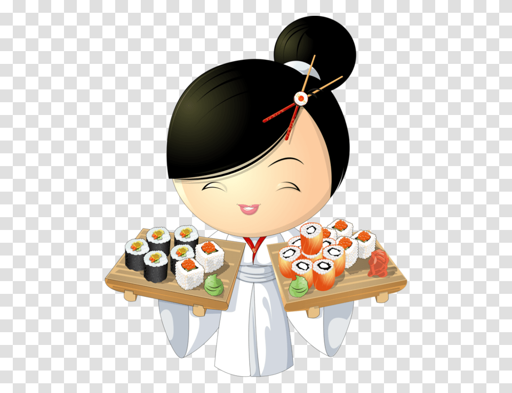 Cute Sushi Clipart Sushi Vectr, Cream, Dessert, Food, Sweets Transparent Png