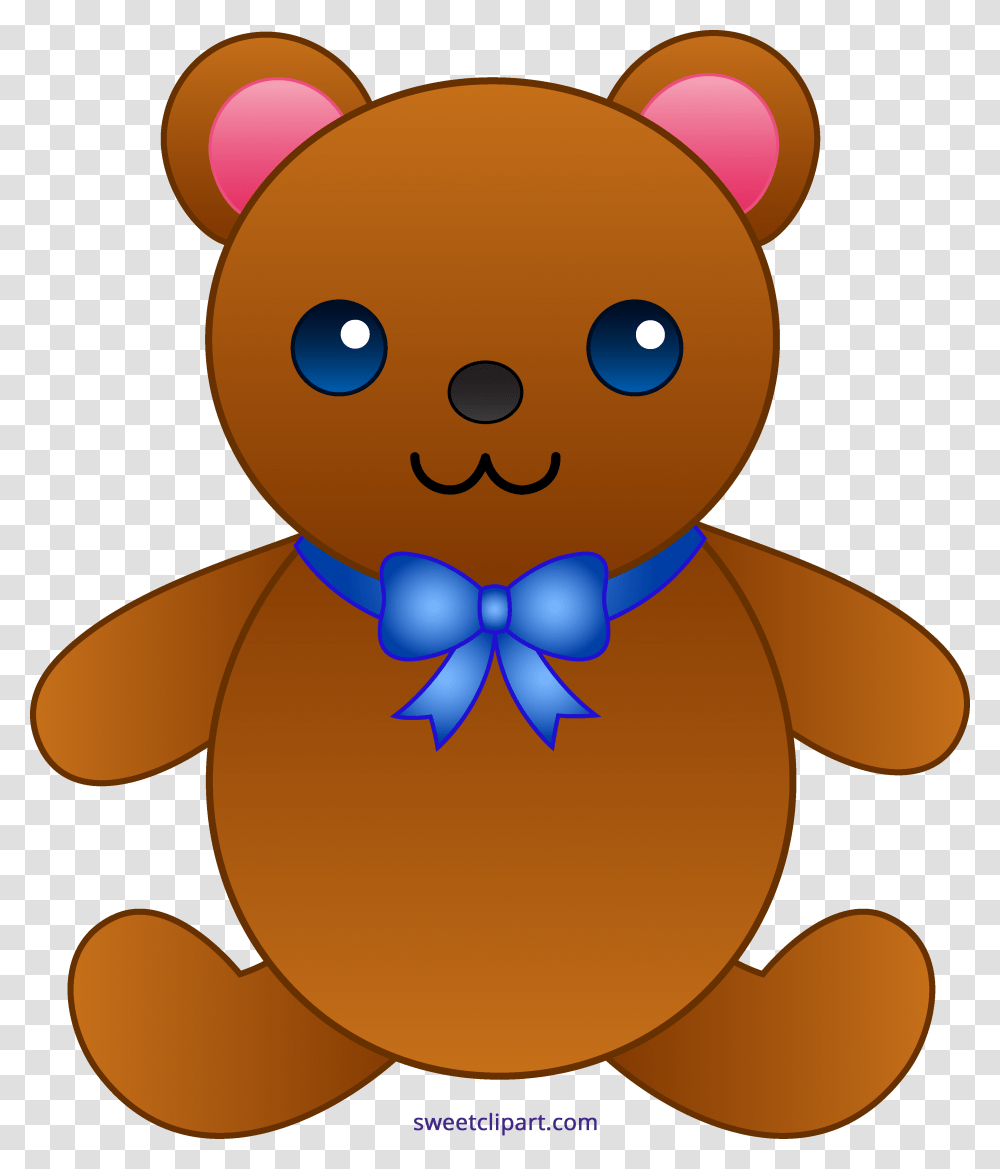 Cute Teddy Bear With Bowtie Clipart, Toy, Cookie, Food, Biscuit Transparent Png