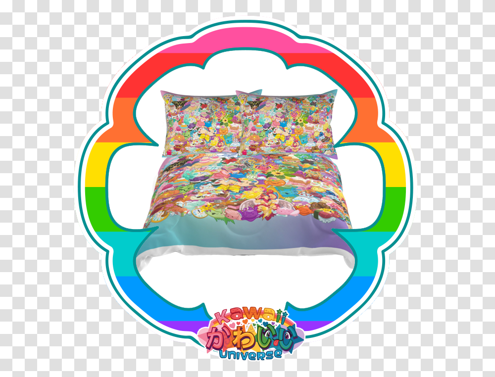 Cute Themed Comforter Blanket Neoverse Kawaii Universe Throw Pillow, Diaper, Paper, Inflatable, Confetti Transparent Png