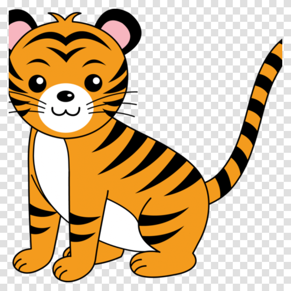 Cute Tiger Clip Art Free Clipart Download, Mammal, Animal, Cat, Pet Transparent Png