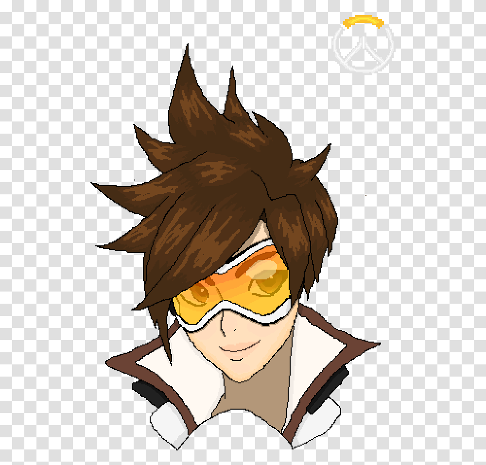 Cute Tracer Overwatch Download Tracer Easy Anime, Goggles, Accessories, Face Transparent Png