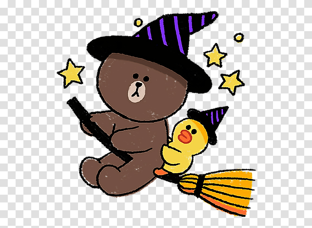 Cute Trickortreat Halloween Wizard Hat Sally Cute Cartoon Wizard, Star Symbol, Giant Panda, Bear, Wildlife Transparent Png