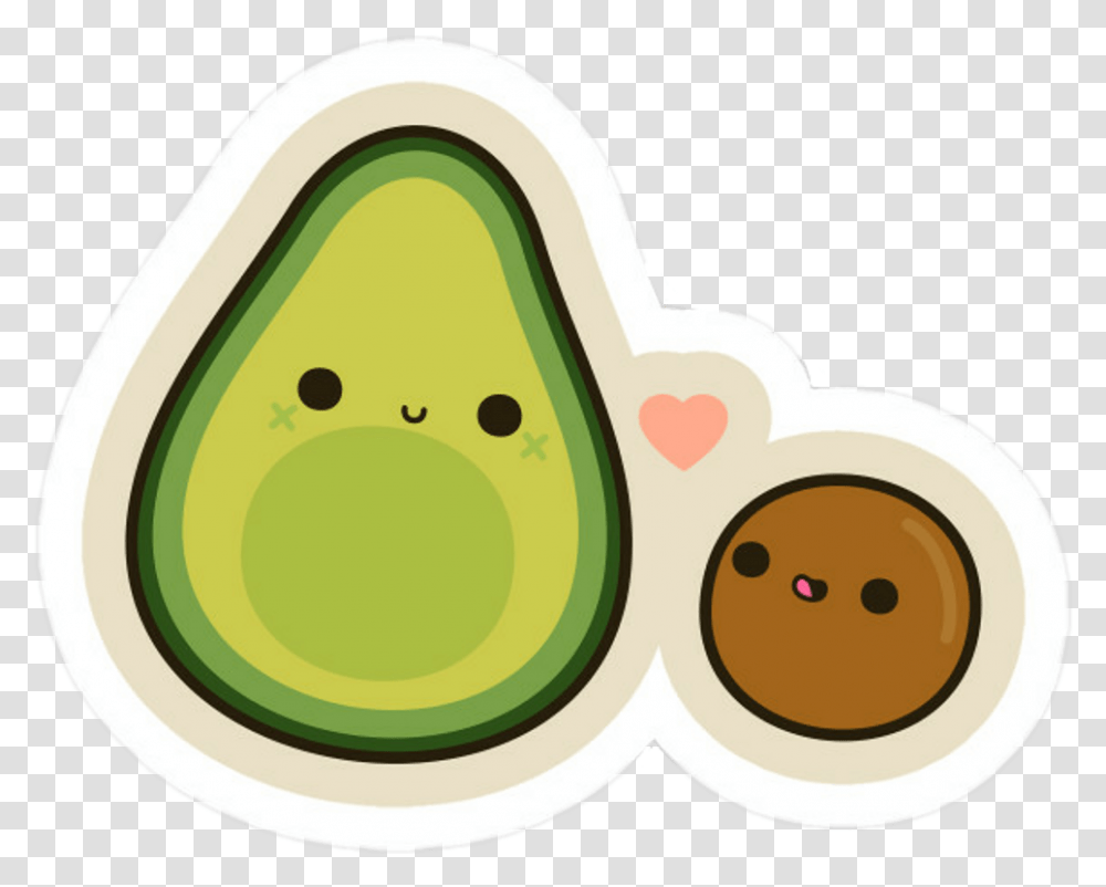Cute Tumblr Cute Avocados Hd Download Cute Avocado Clipart, Plant, Fruit Transparent Png