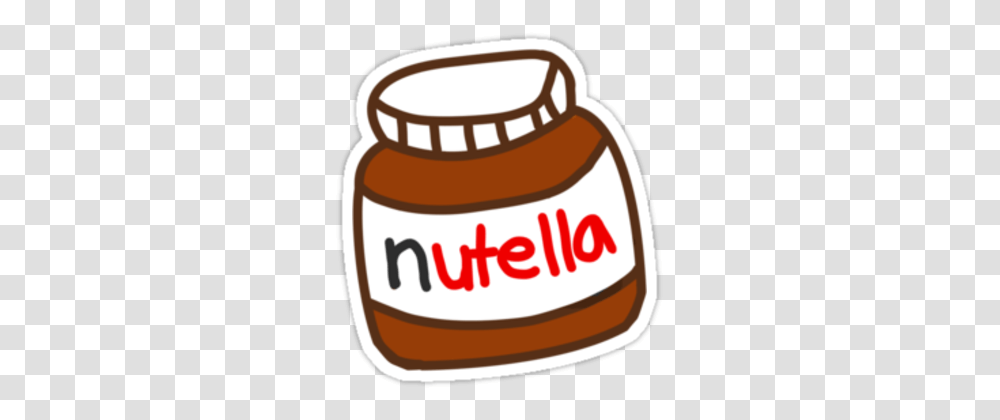 Cute Tumblr Nutella Pattern Sticker, Ketchup, Food, Jar, Label Transparent Png