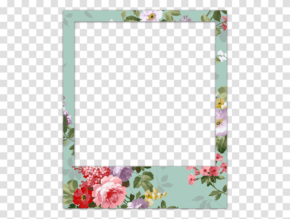 Cute Tumblr Polaroid Frame Download Cute Polaroid Film Frame, Plant, Flower, Floral Design, Pattern Transparent Png