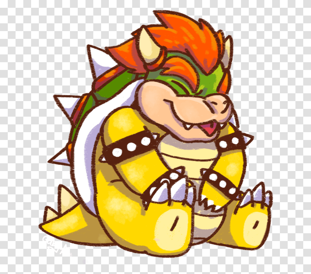 Cute Turkey Bowser Mario Cute, Doodle, Drawing Transparent Png
