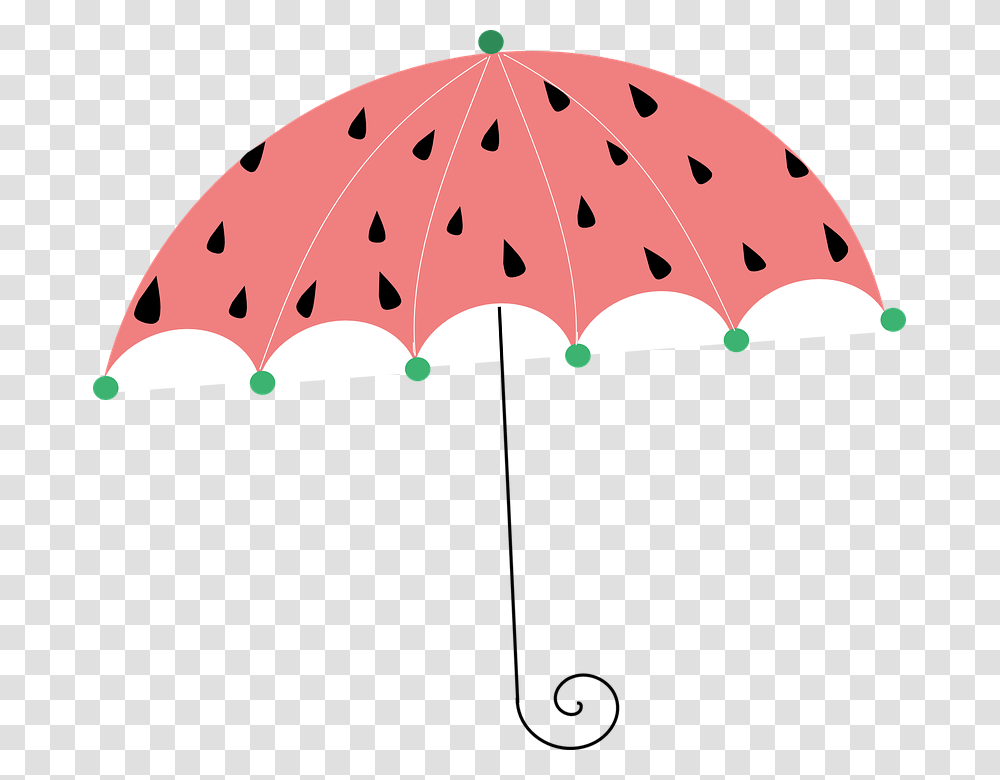 Cute Umbrella Clipart, Plant, Fruit, Food, Watermelon Transparent Png