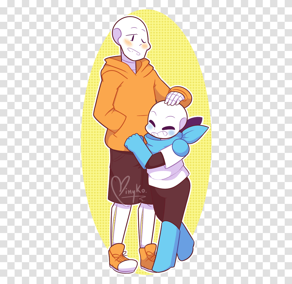 Cute Underswap Sans And Papyrus, Person, Outdoors, Sea, Water Transparent Png