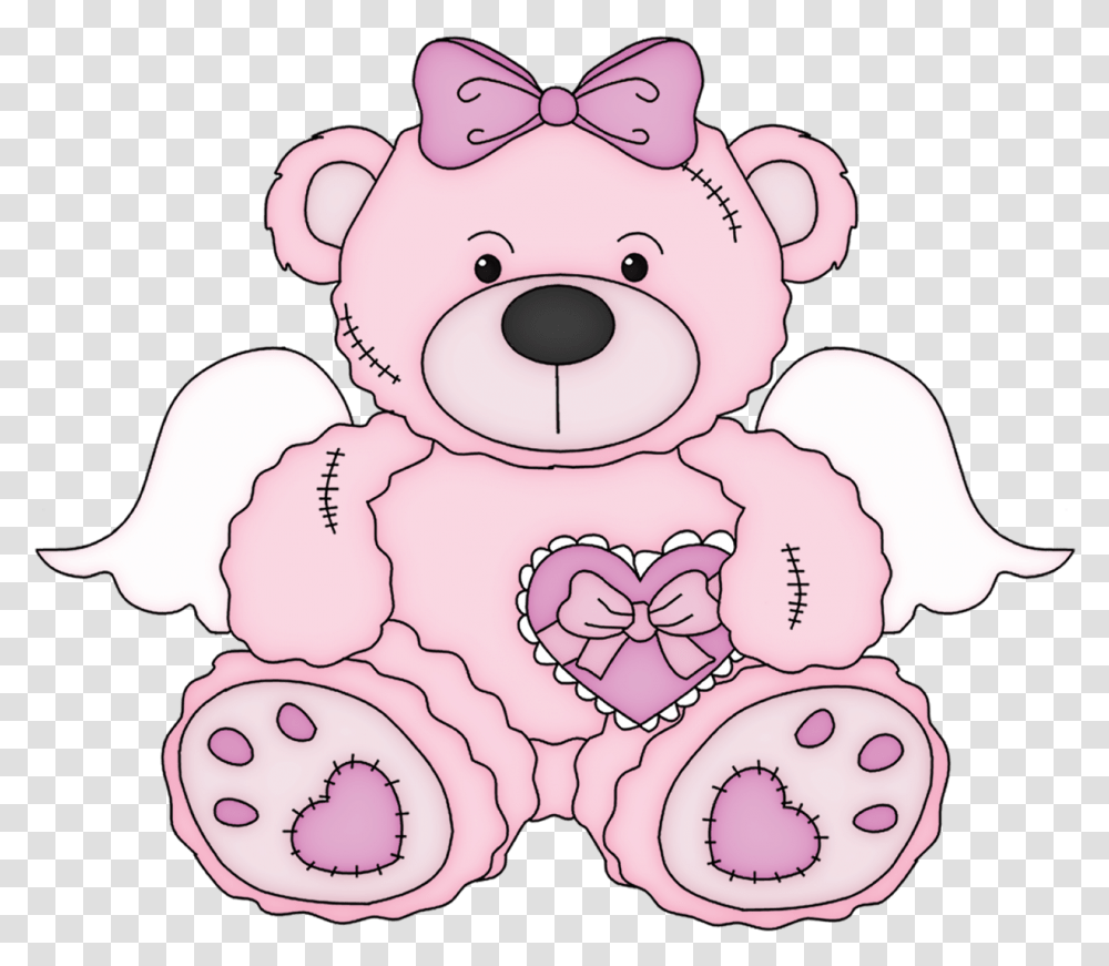 Cute Valentine Bear Clipart Pink Teddy Bear Clipart, Toy, Snowman, Winter, Outdoors Transparent Png