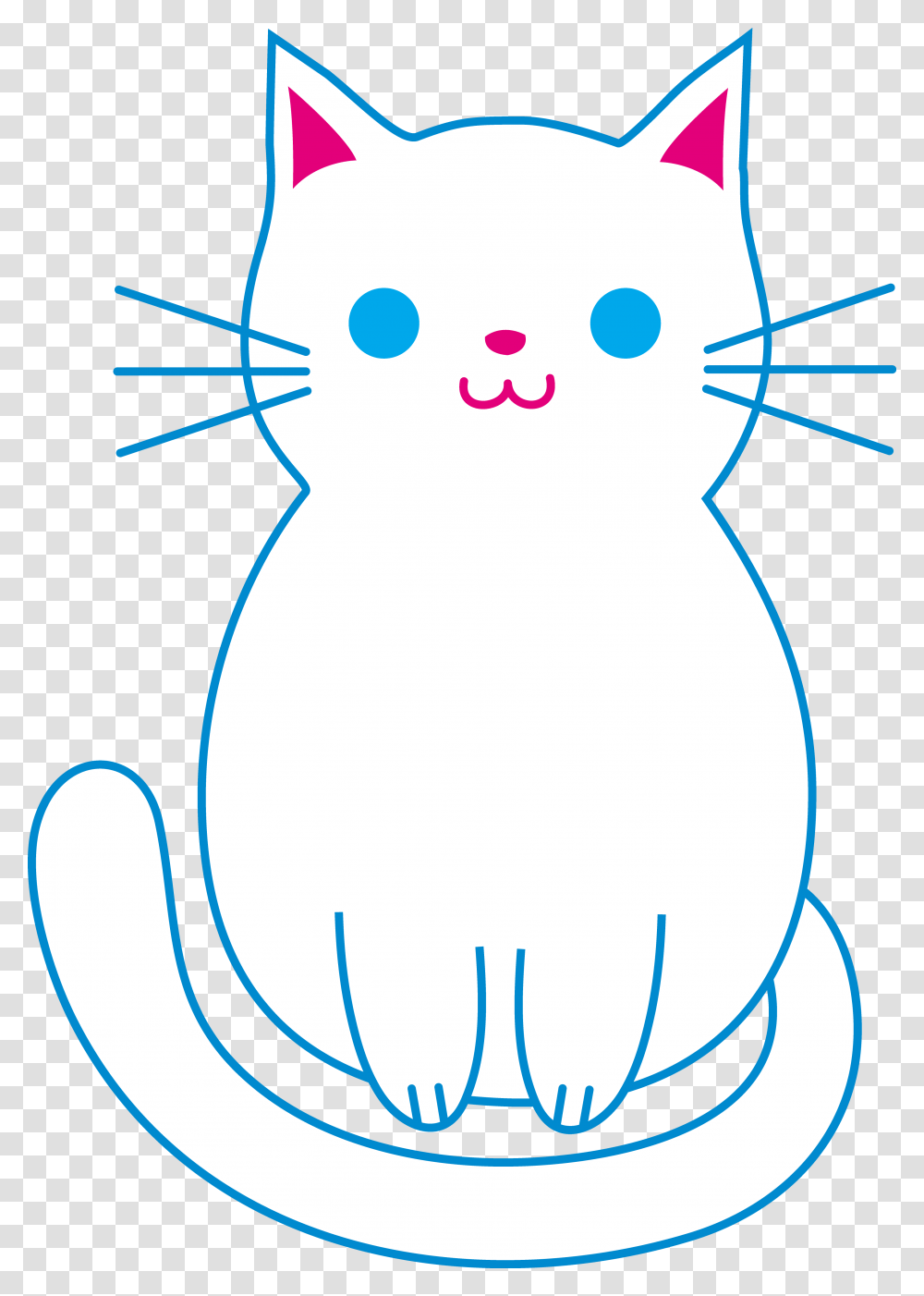 Cute White Cat, Animal, Mammal, Rodent, Sea Life Transparent Png