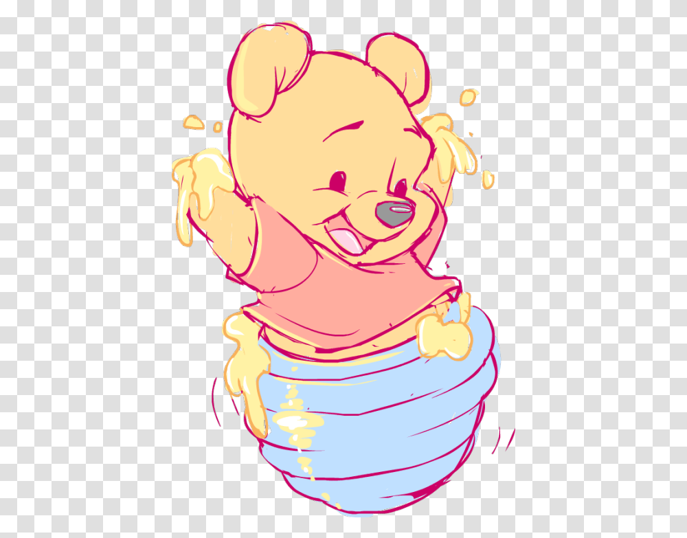 Cute Winnie The Pooh Baby, Birthday Cake, Dessert Transparent Png