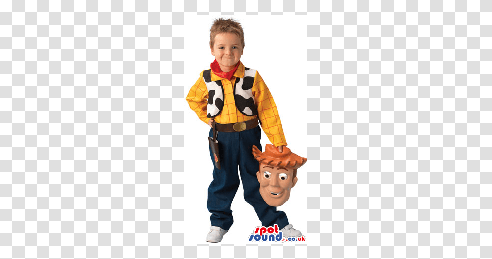 Cute Woody Form Toy Story Movie Children Size Costume Child Size Mascot Costume, Person, Human, Performer Transparent Png