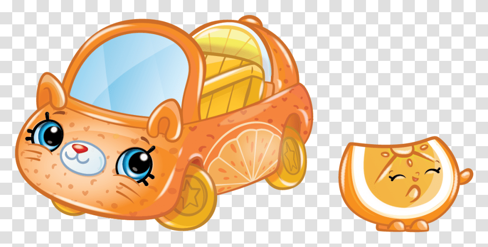 Cutie Cars Characters Orange Rush Shopkins Picture Orange Rush Cutie Car, Furniture, Vehicle, Transportation, Wheel Transparent Png