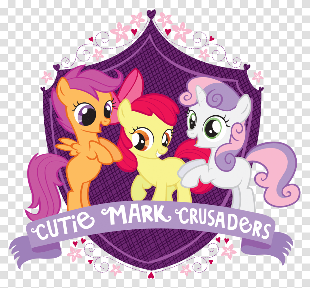 Cutie Mark Crusaders Crest Cutie Mark Crusaders Logo, Advertisement, Poster Transparent Png