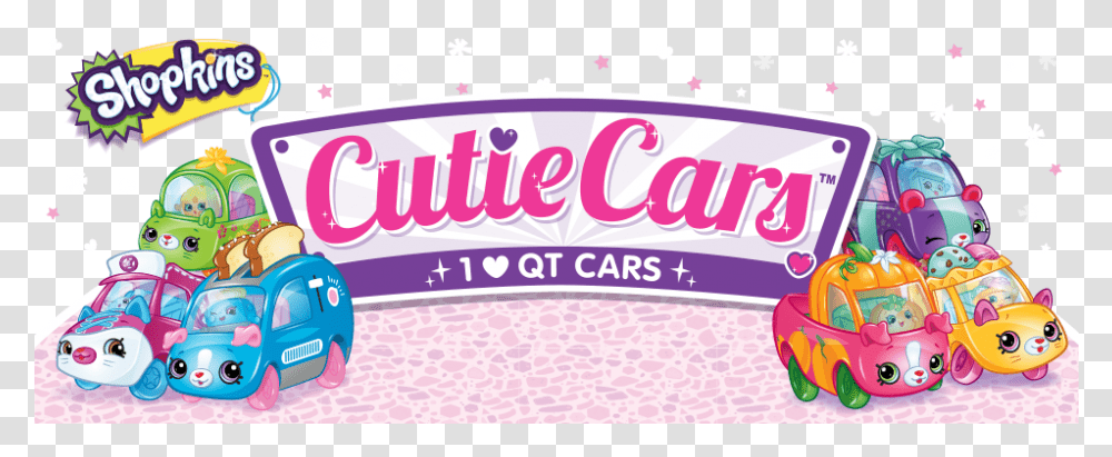 Cutiecarsbanner Cutie Cars Logo, Toy, Word, Text, Food Transparent Png
