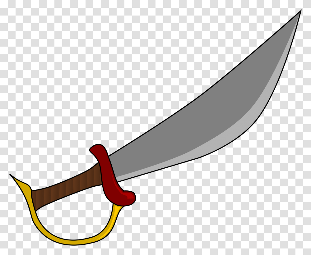 Cutlass Big Image Pirate Sword Clipart, Blade, Weapon, Weaponry Transparent Png