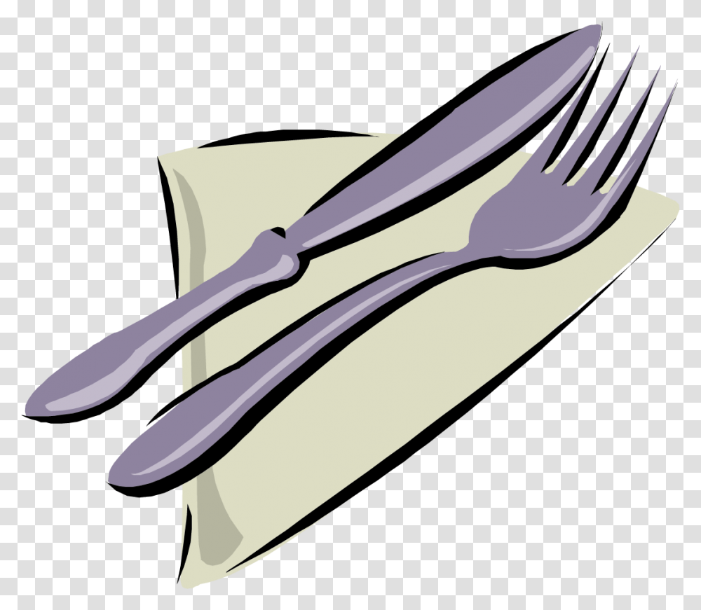 Cutlery Clipart Table Napkin Cartoon Knife And Fork Clipart, Weapon, Weaponry, Spoon, Blade Transparent Png