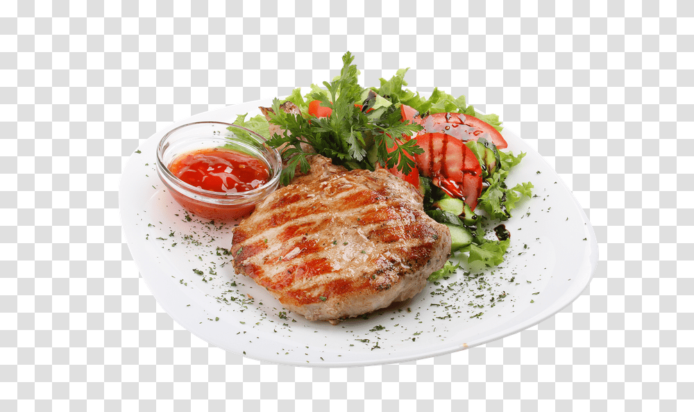 Cutlet, Food, Ketchup, Plant, Meal Transparent Png