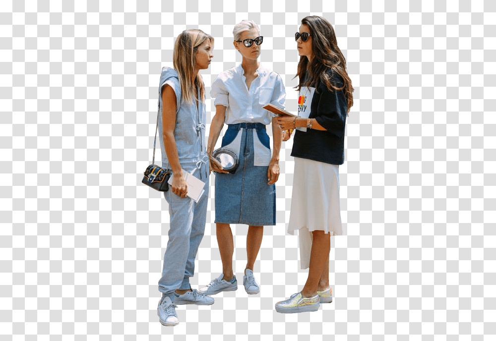 Cutout Group Of Womens Architecture People Talking, Clothing, Person, Shoe, Footwear Transparent Png