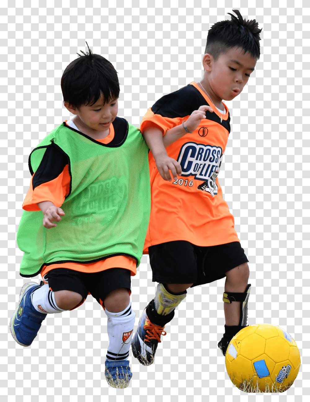 Cutout Kids Playing Football Transparent Png