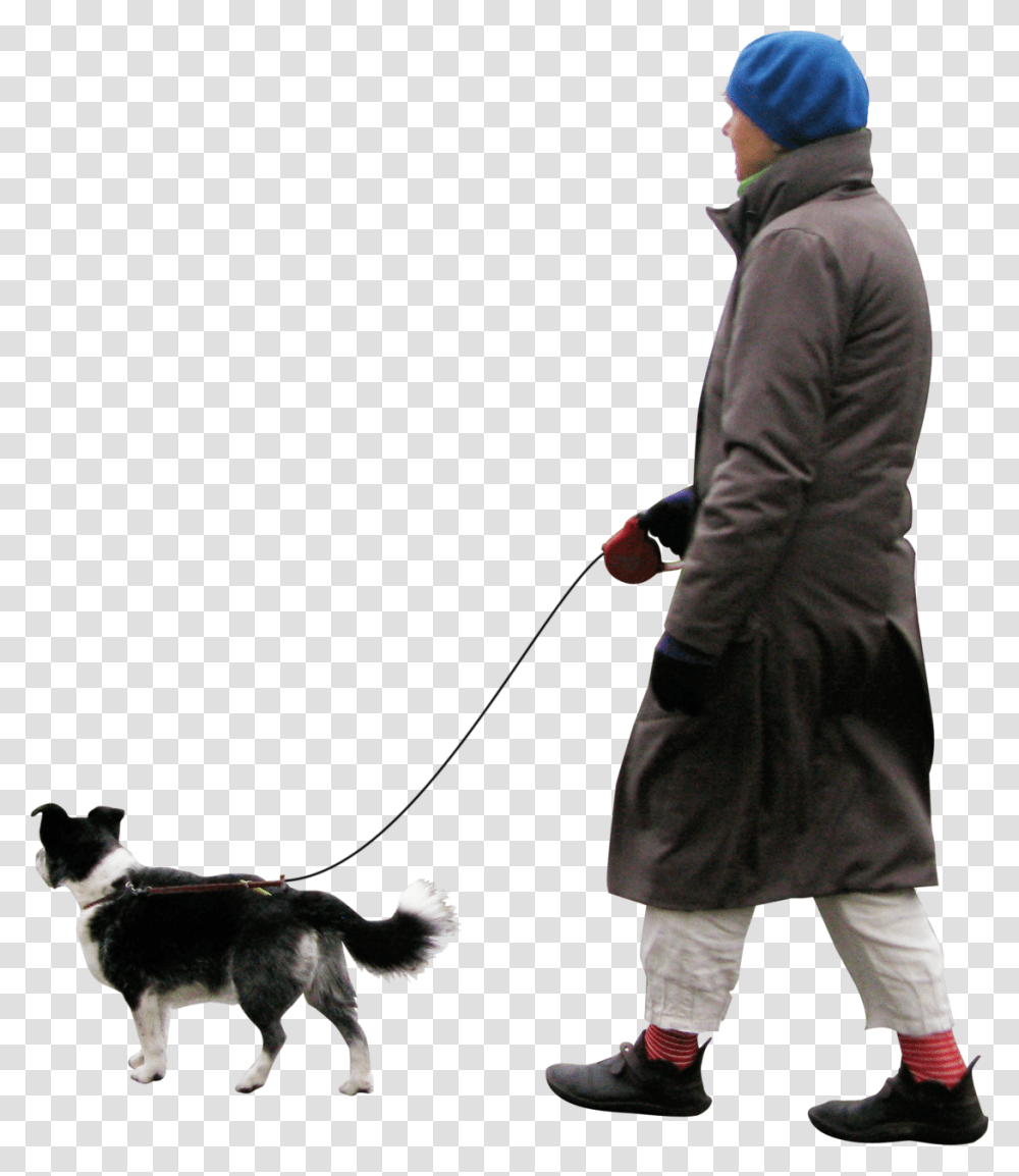 Cutout People Walking, Person, Dog, Pet Transparent Png