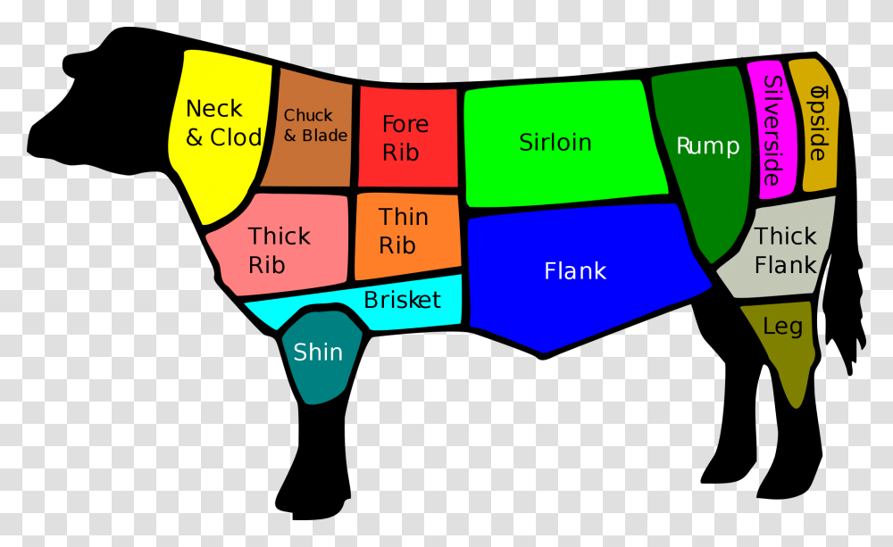 Cuts Of Beef, Word, Label, Paper Transparent Png