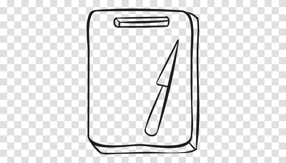 Cutting Board With Knife, Bow, Appliance, Toaster Transparent Png