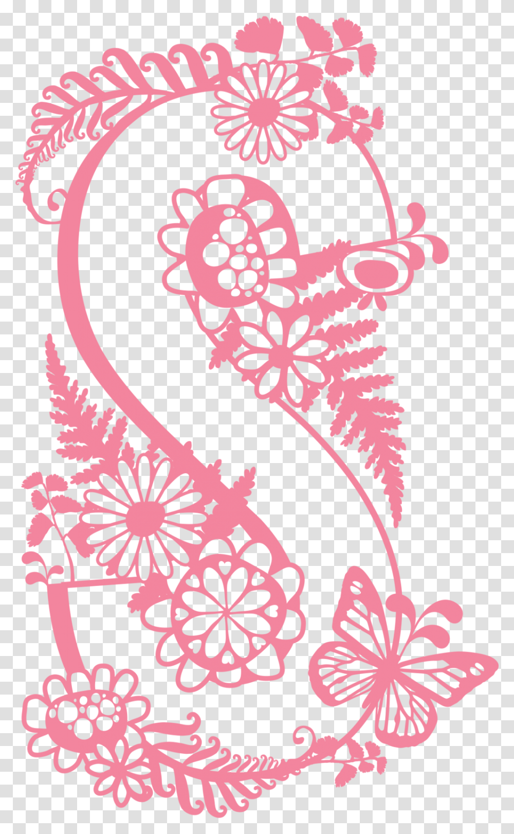 Cuttingfiles Alphabet S Copy, Pattern, Floral Design Transparent Png