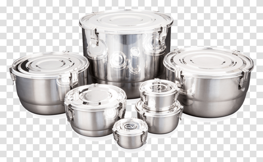 Cvault Storage Container Stock Pot, Mixer, Appliance, Cooker, Aluminium Transparent Png
