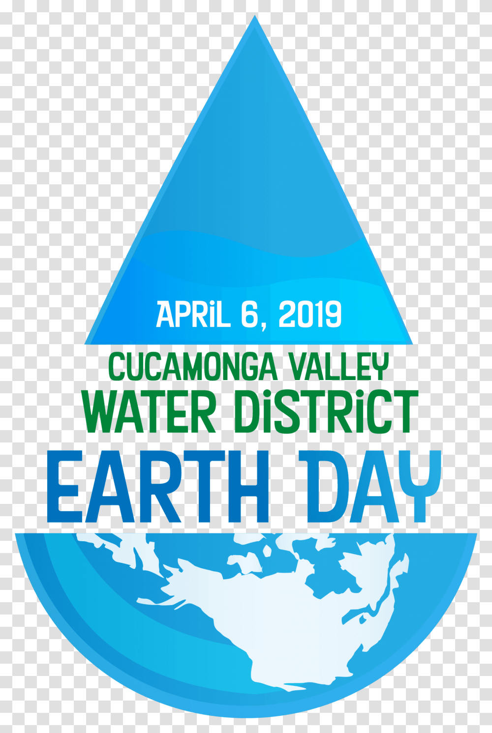 Cvwd Earth Day Triangle, Poster, Advertisement Transparent Png