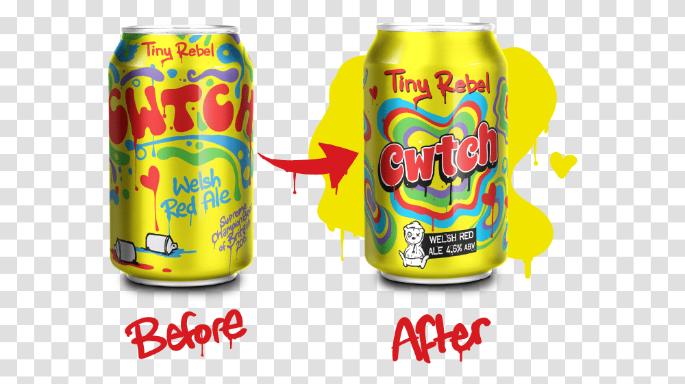 Cwtch Beer, Soda, Beverage, Drink, Tin Transparent Png