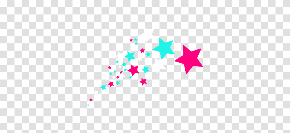 Cyan And Purple Shooting Stars, Star Symbol Transparent Png